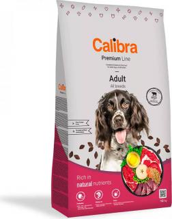 Calibra dog Premium Line ADULT BEEF 12kg (Kompletní krmivo pro pro dospělé psy do 30 kg. S hovězím. )