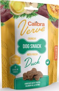 Calibra Dog Verve Crunchy Snack Fresh Duck 150g (Křupavé pamlsky s čerstvým kachním masem a bez obilovin.)