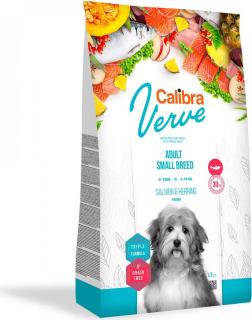 Calibra Dog Verve GF Adult Small SalmonHerring 1,2kg (Pro dospělé psy malých plemen. S lososem.)