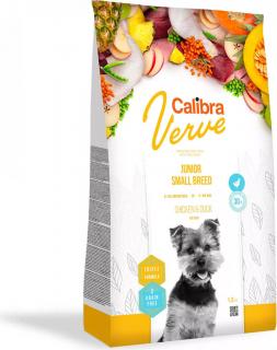 Calibra Dog Verve GF Junior Small ChickenDuck 1,2kg (Pro mladé psy malých plemen. S kuřetem.)