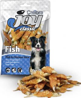 Calibra Joy Dog Classic Fish  Chicken Slice 80g (Pamlsek ryba s kuřecím plátkem.)