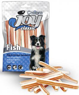 Calibra Joy Dog Classic FishChicken Sandwich 80g (Sandwich z tresky a kuřete.)