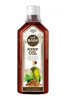Canvit BARF Hemp Oil 0,5l (Konopný olej pro zdravou kůži, lesklou a hustou srst a různé kožní problémy.)