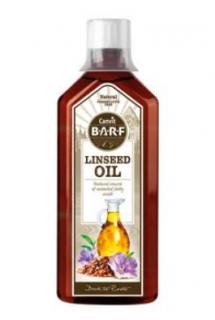 Canvit BARF Linseed Oil 0,5l (Lněný olej pro podporu zdravého trávení a kůže.)