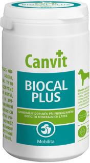 Canvit Biocal Plus pro psy 230g (Minerální přípravek pro psy s prokázaným deficitem minerálních látek – v růstu, přezubování a stárnutí.)