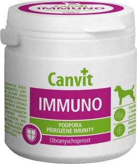 Canvit Immuno pro psy 100g (Přípravek na posílení imunity v extrémních životních situacích, zátěži a po vyčerpávajících onemocněních.)