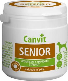 Canvit Senior pro psy 100g (Doplněk stravy pro stárnoucí psy nad 7 let věku na udržení výborné kondice psychické i pohybové.)
