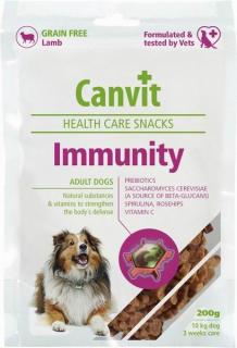 Canvit Snacks Immunity 200g (Poloměkký funkční pamlsek pro zvýšení imunity (trénink, sport, růst, porod+laktace, aj.).)