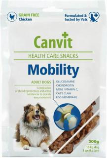 Canvit Snacks Mobility 200g (Poloměkký funkční pamlsek pro psy s pohybovými obtížemi nebo starší psy.)