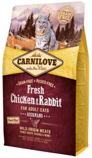 Carnilove Cat Fresh Chicken  Rabbit for Adult 2kg (Kuřecí a králík. Kompletní krmivo pro vybíravé dospělé kočky. Bez obilovin (grain free). )