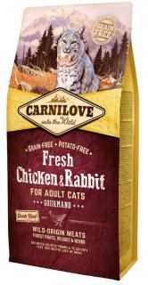 Carnilove Cat Fresh Chicken  Rabbit for Adult 6kg (Kuřecí a králík. Kompletní krmivo pro vybíravé dospělé kočky. Bez obilovin (grain free). )