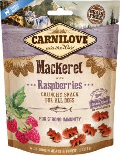 Carnilove Dog Crunchy Snack MackerelRaspberries 200g (Křupavý pamlsek z makrely s malinami. Pro silnou imunitu.)