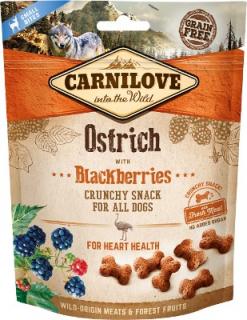 Carnilove Dog Crunchy Snack OstrichBlackberries 200g (Křupavý pamlsek ze pštrosího masa s ostružinami. Pro podporu imunity.)