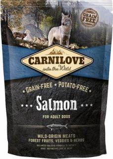 Carnilove Salmon for Adult 1,5kg (Superprémiové kompletní krmivo bez obilovin a bez brambor pro dospělé psy všech plemen. Losos.)
