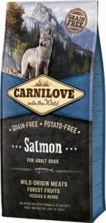 Carnilove Salmon for Adult 12kg (Superprémiové kompletní krmivo bez obilovin a bez brambor pro dospělé psy všech plemen. Losos.)
