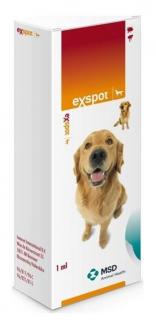 Exspot spot on 1x1ml (Léčba a prevence napadení blechami a klíšťaty u psů.)