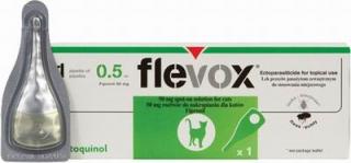 Flevox Spot-On Cat 50mg sol 1x0,5ml (Antiparazitární spot pro kočky. Léčba napadení blechami a klíšťaty.)