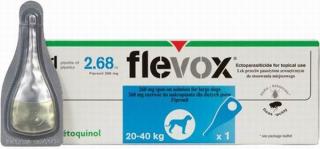 Flevox Spot-On Dog L 268 mg sol 1x2,68 ml (Antiparazitární spot pro psy o hmotnosti 20-40kg.)