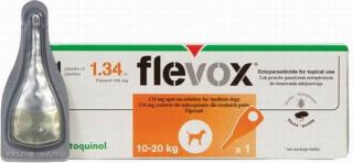 Flevox Spot-On Dog M 134 mg sol 1x1,34 ml (Antiparazitární spot pro psy o hmotnosti 10-20kg.)
