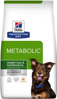 Hill's Canine Dry Adult PD Metabolic 12kg (Veterinární dieta pomáhající psům rychle snížit hmotnost.)