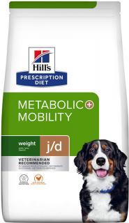 Hill's Canine Dry Adult PD Metabolic + Mobility 1,5kg (Veterinární dieta pomáhající psům přirozeně snížit hmotnost a zlepšit jejich mobilitu za pouhých 21 dní.)