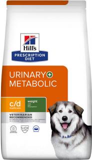 Hill's Canine PD C/D Dry Multicare + Metabolic 12kg (Veterinární dieta přispívající ke zdraví močového systému a pomáhá při regulaci hmotnosti.)