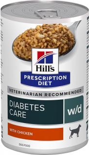Hill's Canine PD W/D konz. 370g (Konzervovaná veterinární dieta pomáhající zvládat diabetes.)