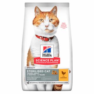 Hill's Fe SP Young Adult Sterilised Cat Chicken 1,5kg (Pro mladé dospělé kastrovné kočky - s kuřecím. )