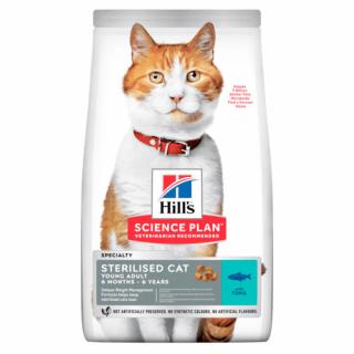 Hill's Fe SP Young Adult Sterilised Cat Tuna 1,5kg (Pro mladé dospělé kastrované kočky - s tuňákem. )