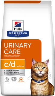 Hill's Feline PD C/D Dry MultiCare 1,5kg (Veterinární dieta omezující běžné příznaky močových problémů.)