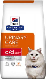Hill's Feline PD C/D Dry Urinary Stress 1,5kg (Veterinární dieta snižující recidivu nejběžnějších příznaků močových problémů o 89 %. Se složkami pro kontrolu stresu.)