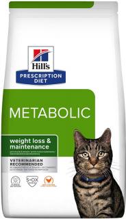 Hill's Feline PD Metabolic Dry 8kg (Veterinární dieta pomáhající kočkám přirozeně snížit hmotnost.)