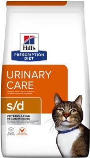 Hill's Feline PD S/D Dry 1,5kg (Veterinární dieta podporující zdraví močového systému vaší kočky.)