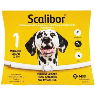 INTERVET Scalibor antiparazitní obojek 65cm (Antiparazitární obojek k ochraně psů před blechami, klíšťaty, komáry a pakomáry.)