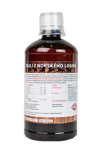 Lososový olej Zeus 500ml (Norský losový olej. 100% čistý, bez příměsí a vysoké kvality.)