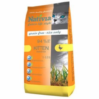 Nativia Cat Kitten 1,5kg (Kompletní krmivo pro koťata do 12 měsíců, vhodné také pro březí a kojící kočky.)