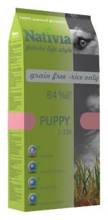 Nativia Dog Puppy 3kg (Kompletní krmivo pro štěňata všech plemen od 2 do 12 měsíců, vhodné také pro březí a kojící feny.)