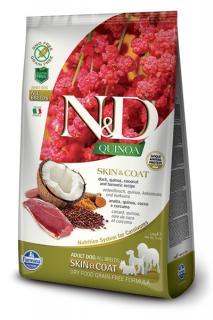 ND GF Quinoa DOG SkinCoat Duck  Coconut 2,5kg (Kompletní vyvážené krmivo pro dospělé psy. Kachna, quinoa, kokos, kurkuma. )