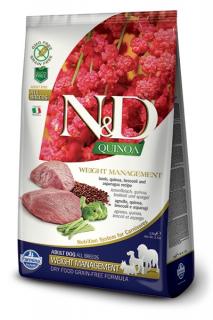 ND GF Quinoa DOG Weight Management Lamb  Broccoli 2,5kg (Kompletní vyvážené krmivo pro dospělé psy. Jehně, quinoa, brokolice, chřest. )
