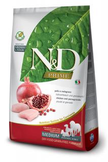 ND Prime Dog Adult M/L Chicken  Pomegranate 2,5kg (Kuře a granátové jablko. Kompletní krmivo pro dospělé psy středních a velkých plemen.)