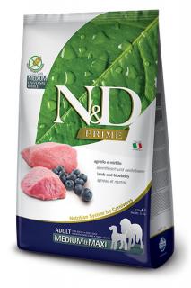 ND Prime Dog Adult M/L Lamb and Blueberry 12kg (Jehně a borůvka.Kompletní krmivo pro dospělé psy středních a velkých plemen.)