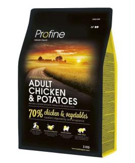 Profine Adult Chicken  Potatoes 3kg (70% kuřecího masa a brambor pro dospělé psy středních plemen.)