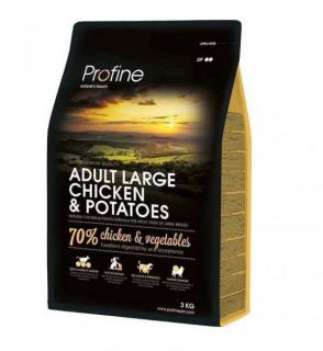 Profine Adult Large Breed Chicken  Potatoes 3kg (70% kuřecího masa a brambor pro dospělé psy velkých plemen.)