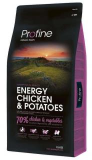 Profine Energy Chicken  Potatoes 15kg (70% jehněčího masa a brambor pro dospělé psy v zátěži.)