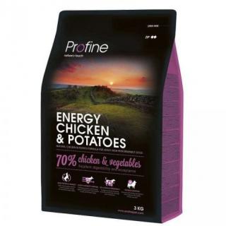 Profine Energy Chicken  Potatoes 3kg (70% jehněčího masa a brambor pro dospělé psy v zátěži.)