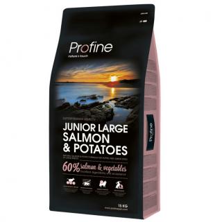 Profine Junior Large Breed Salmon  Potatoes 15kg (60% lososa a brambor pro štěňata a mladé psy velkých plemen.)