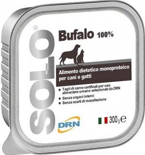 Solo Buffalo ( 100% bůvol ) - vanička 100g (Mono-proteinová výživa pro psy a kočky.)