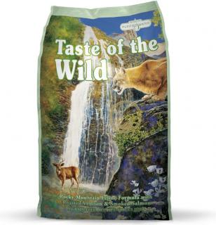 Taste of the Wild kočka Rocky Mountain Feline 6,6kg (Kompletní krmivo pro kočky všeho věku a všech plemen s kuřecím, srnčím a lososem.)
