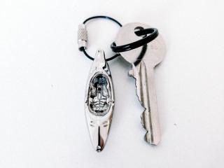 Hobkey WW kajak metal přívěšek na klíče