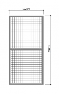 VOLIÉROVÝ RÁM 102x200cm